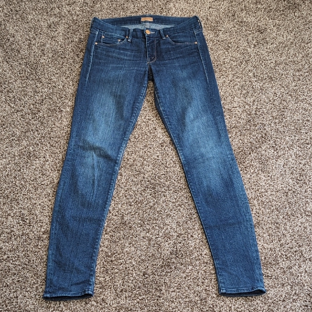 MOTHER Women Jeans Skinny - Dark Blue Denim